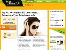 Tablet Screenshot of kolkata.dealdrums.com